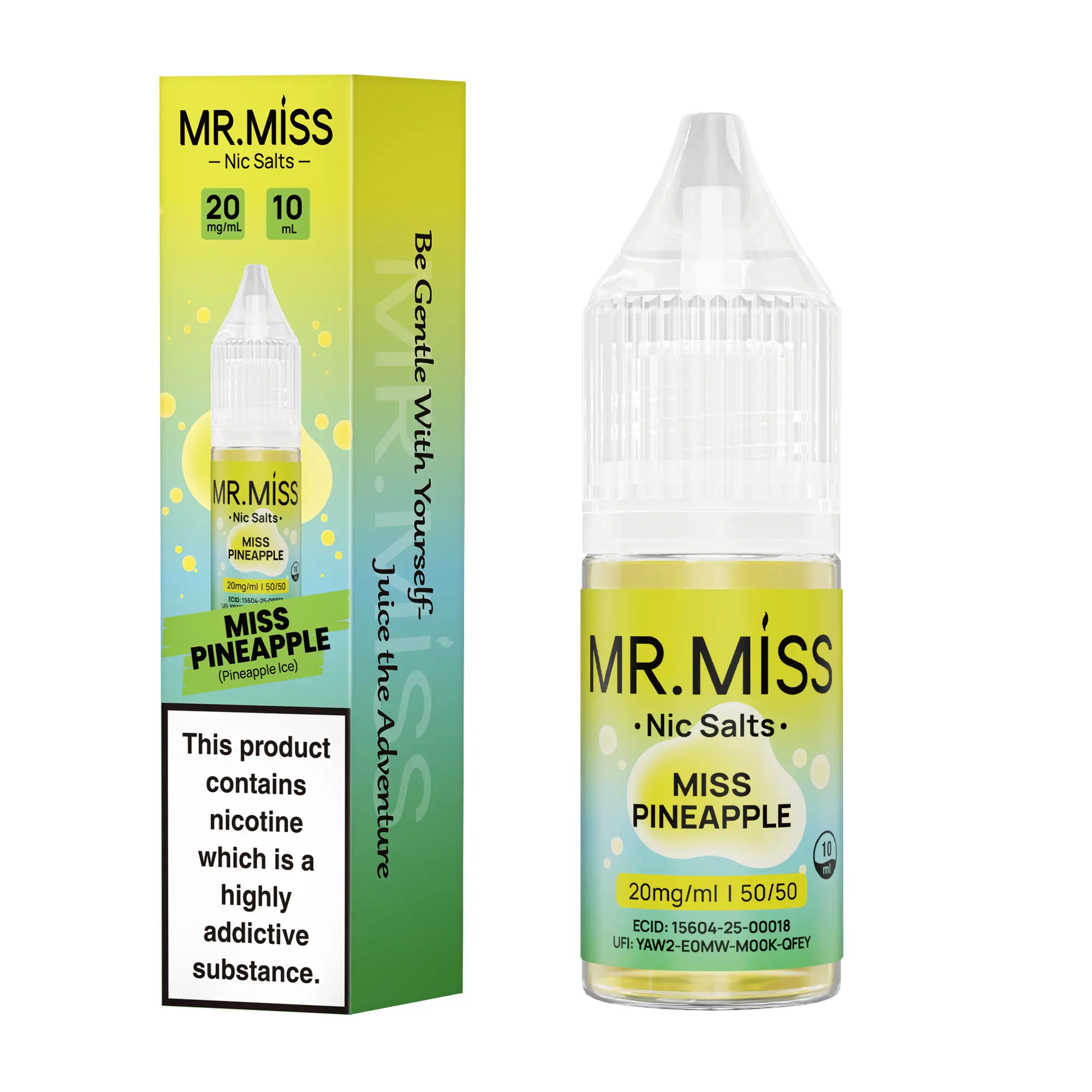 Miss Pineapple Nic Salt E-Liquid by Mr Miss 10ml